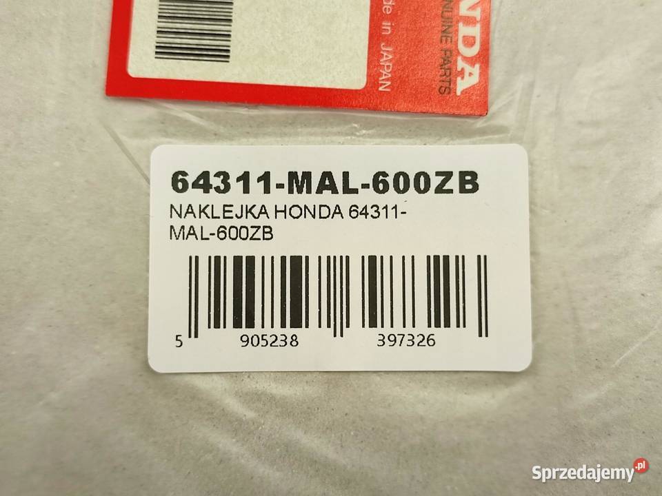 NAKLEJKA PASEK PRAWY BOCZEL HONDA CBR600F lubelskie sprzedam