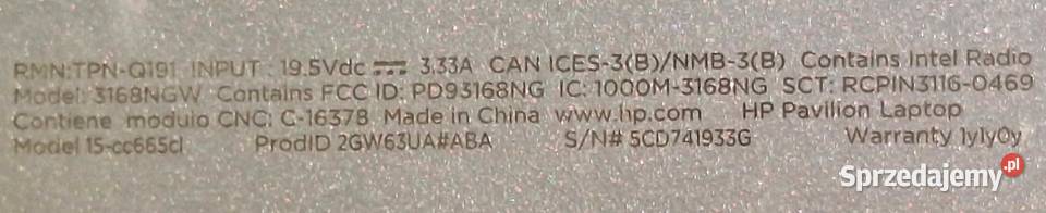 Laptop HP Pavilion ekran 15dotykowy dysk SSD Poznań