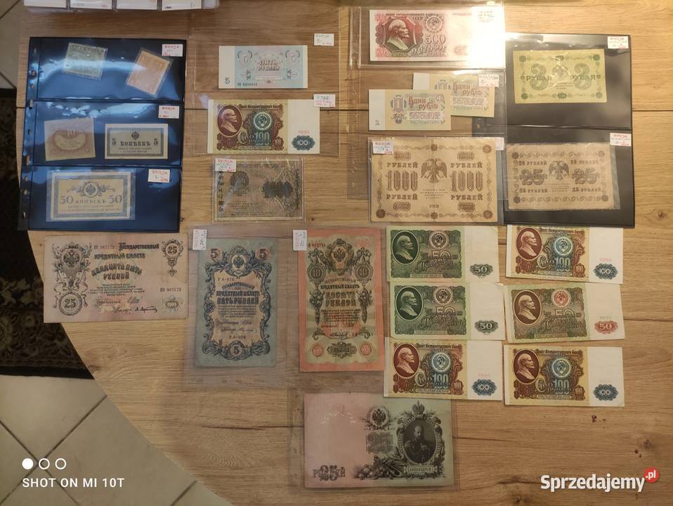 Banknoty ROSJA rózne dolnośląskie
