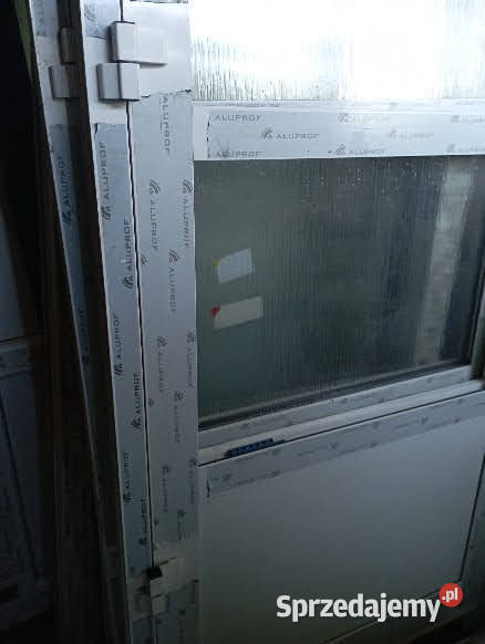 Drzwi aluminiowe zewnetrzne szare Grodzisko