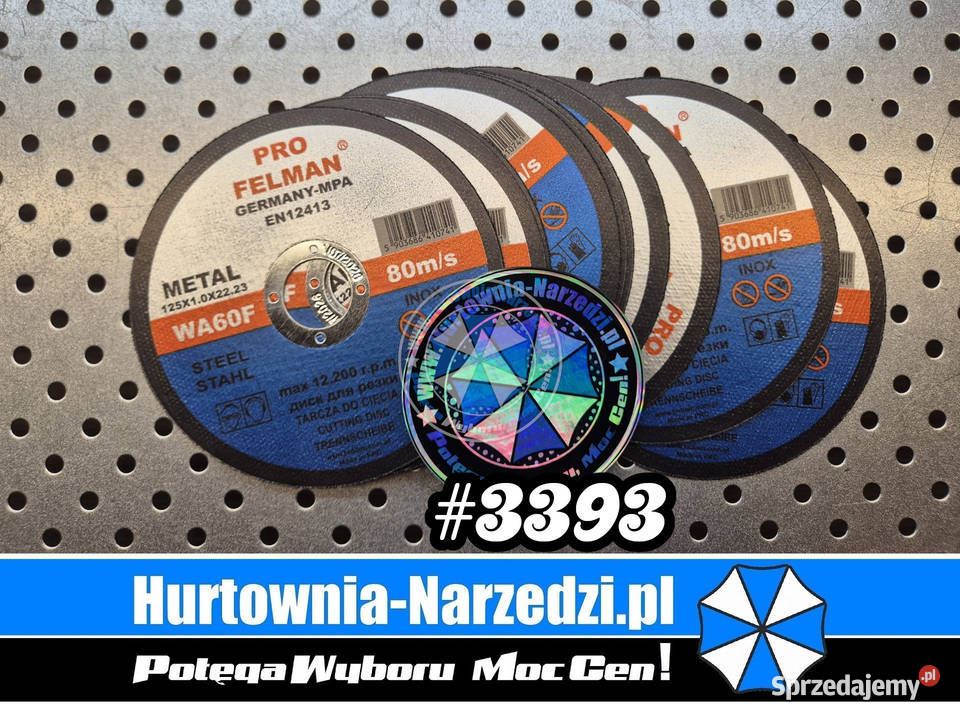 500 sztuk Tarcza do cięcia metalu i stali inox Tarcze Nowe