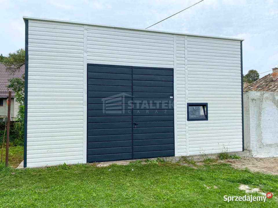 Hala Garaz blaszany 6x6 brama okno drzwi biały Miastko sprzedam