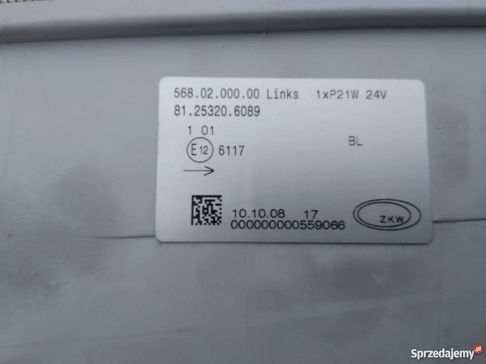 Lampa kierunkowskazu lewa Mam l2000 Daleszyce