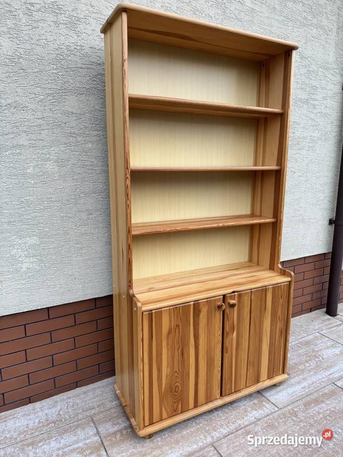 Regał sosnowy drewniany biblioteczka półki Sulbiny