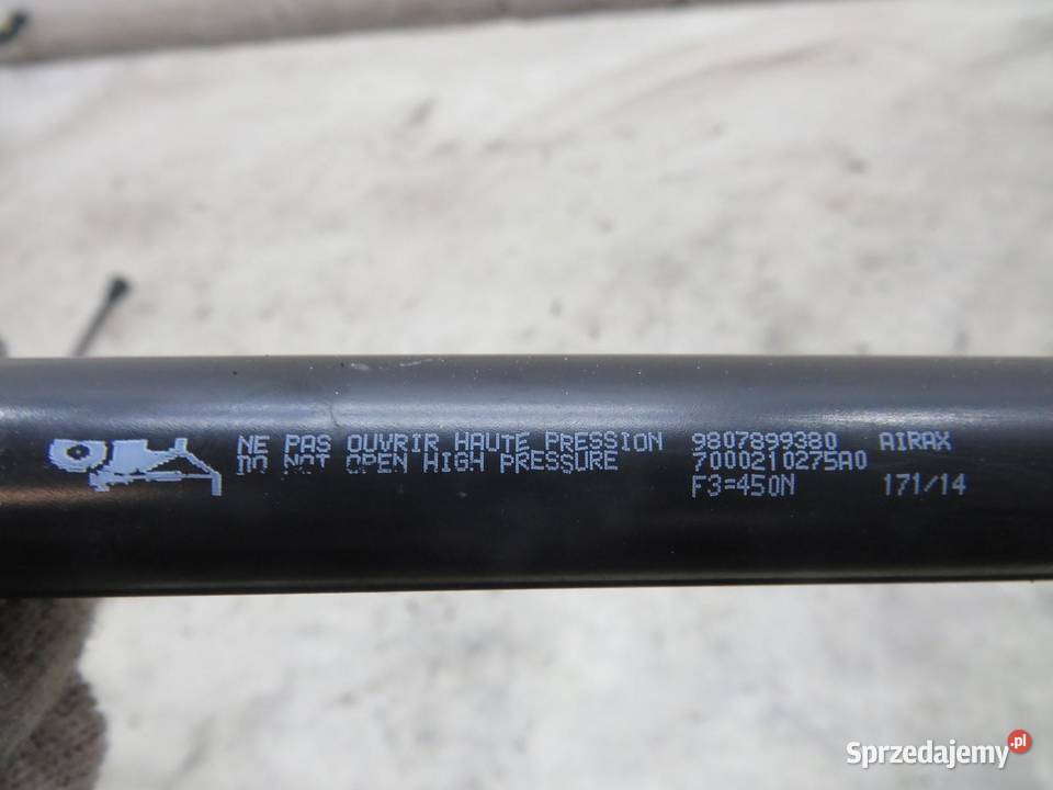 SIŁOWNIK TELESKOP KLAPY PEUGEOT 308 T9