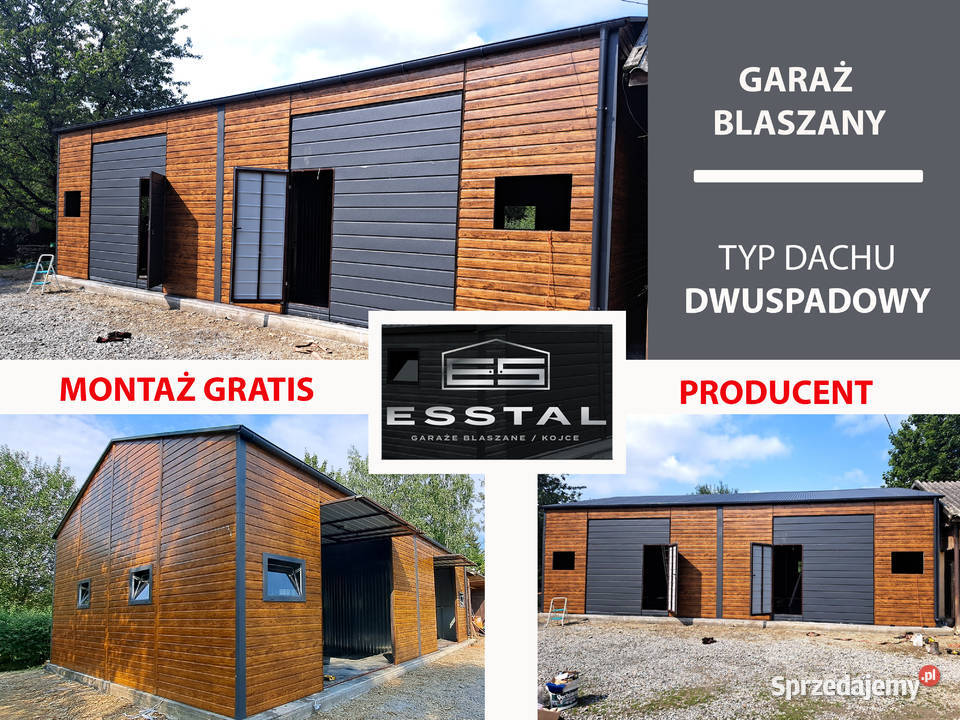DD63 Garaż Blaszany Drewnopodobny Garaże Ciechanów