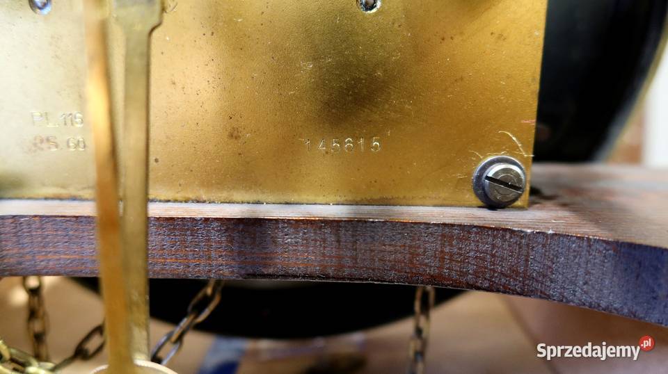 Piękny Stojący Dębowy Zegar Baba Firmy Fms Antyki Ziębice sprzedam