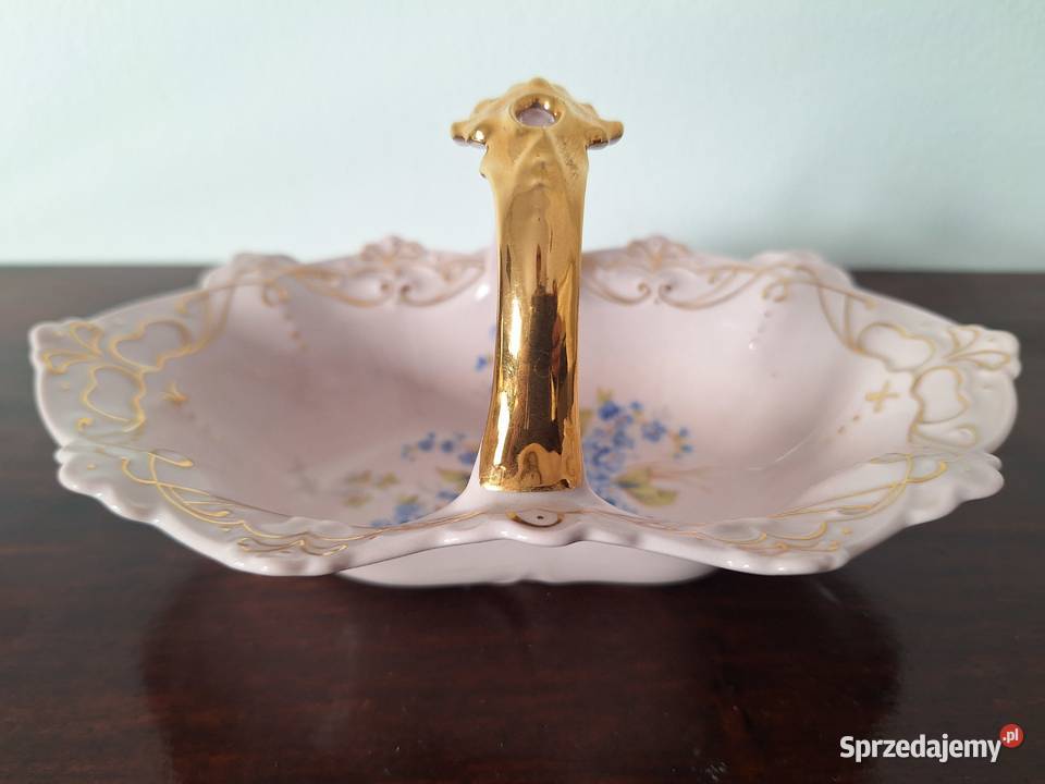 Patera koszyczek HaasCzjzek HC Chodau Różowa Porcelana i szkło