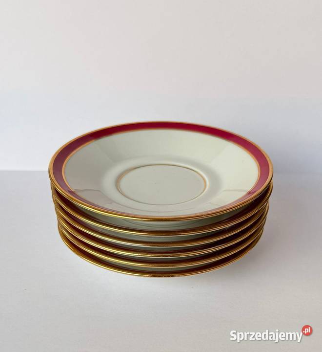 Zestaw 6 porcelanowych takerzyków Limoges Porcelana i szkło