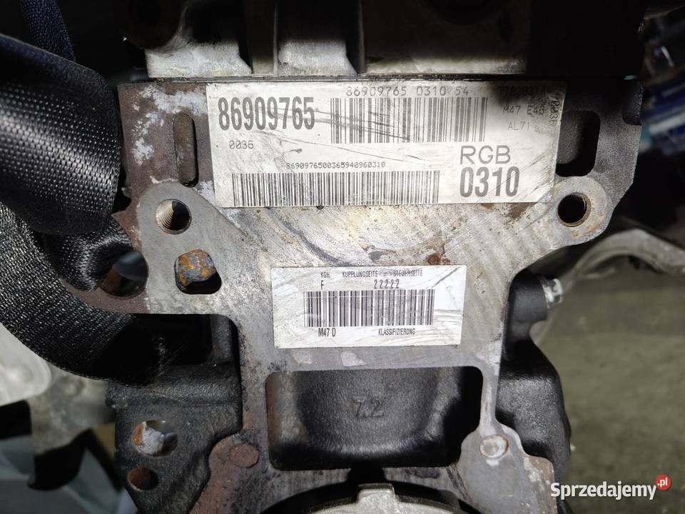 Bmw e46 20d 136 silnik 100 sprawny Silniki i osprzęt