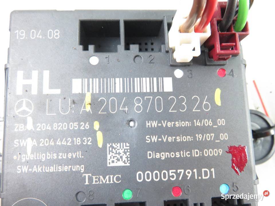 MODUŁ DRZWI MERCEDES W204 2048702326 2048200526 osobowe