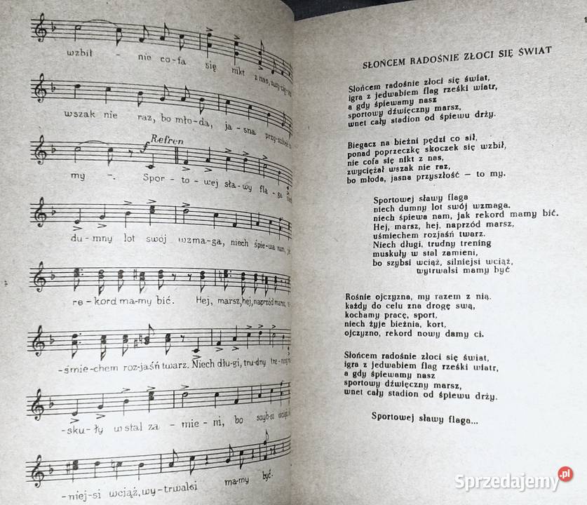 Śpiewnik sportowy Jerzy Mart Chełm