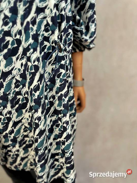 tunika 5XL 50 wiskoza oversize luźna wzór mazowieckie Augustówka sprzedam