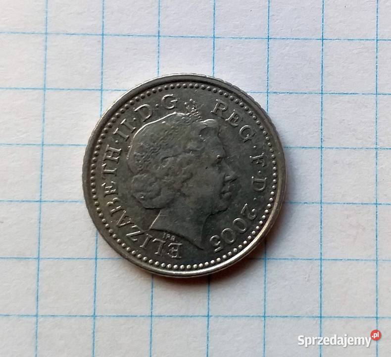 5 PENSÓW FIVE PENCE 2005 WIELKA BRYTANIA Piszczac