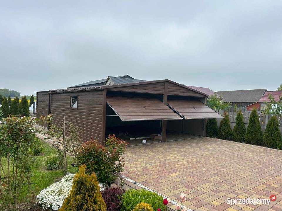 Garaż Blaszany dwustanowiskowy dwuspadowy 6x6 Kielce