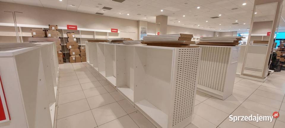 regały dwustronne pułki do sklepu warsztatu