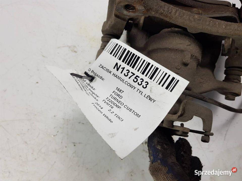 ZACISK HAMULCOWY TYŁ LEWY FORD TURNEO CUSTOM Lipno