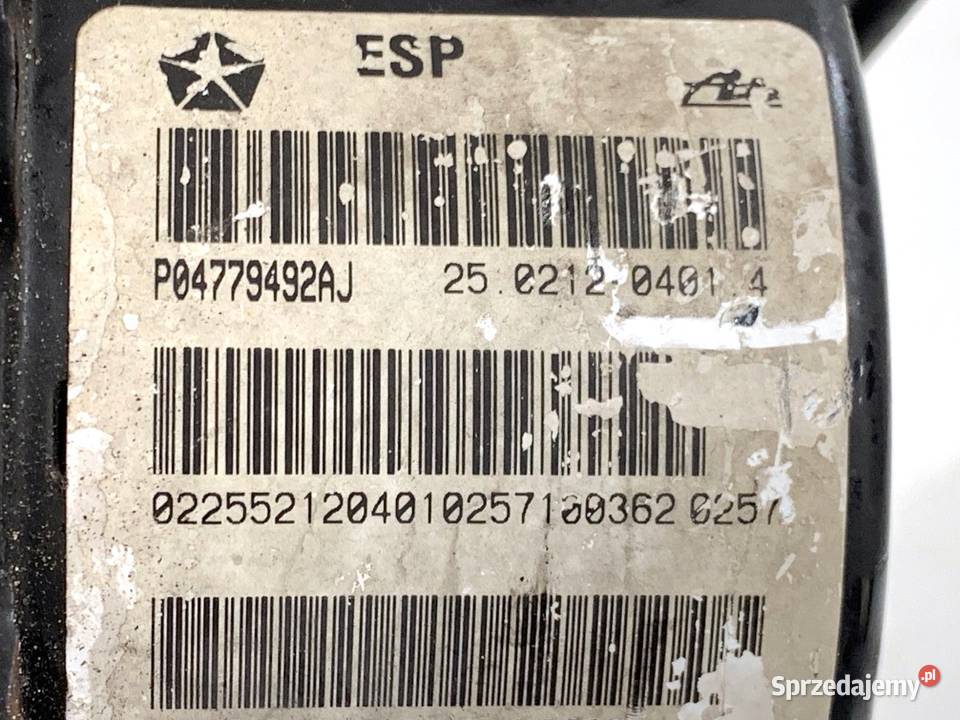 POMPA ABS CHRYSLER 300C P04779492AJ 30 218 osobowe Układ ABS i ESP