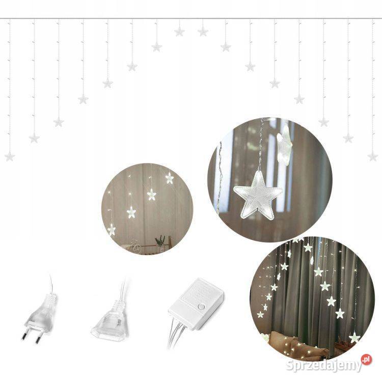 Lampki gwiazdki światełka świąteczne wiszące Bielsk Podlaski sprzedam