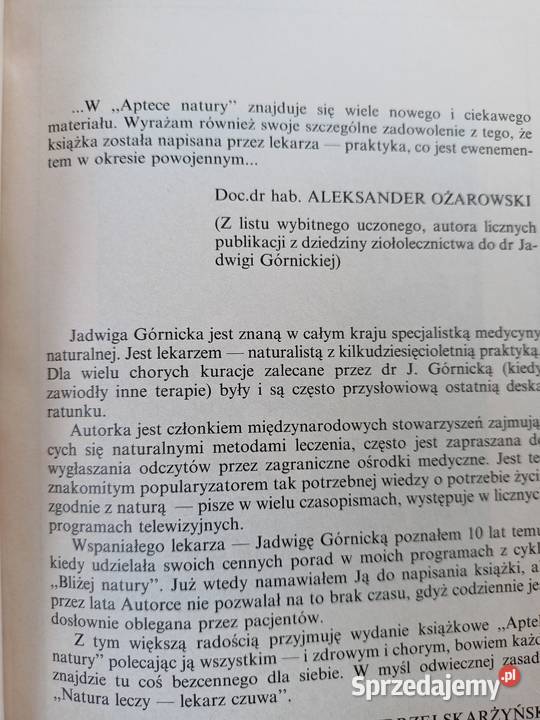 Apteka natury zdrowie żywności książki Warszawa kuchnia, potrawy mazowieckie