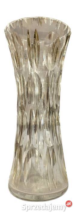 Kryształowy wazon klepsydrowy z wklęsłym szlifem Warszawa