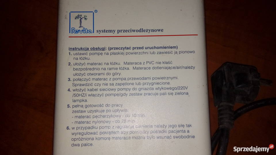 pompa system przeciwodleżynowy Sława