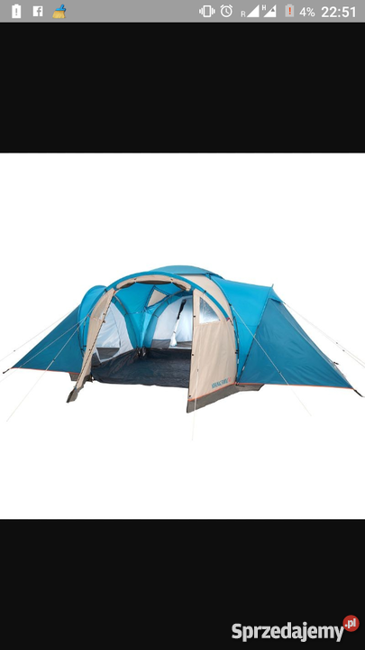 Duzy namiot 6 osb z 3 sypialniami śląskie Dąbrowa Górnicza sprzedam