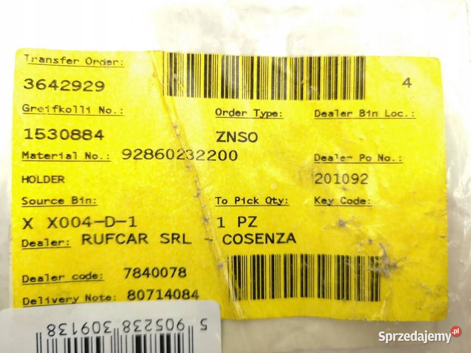 UCHWYT PRZEWODÓW ZAPŁONOWYCH PORSCHE 928 8795 osobowe Pozostałe lubelskie