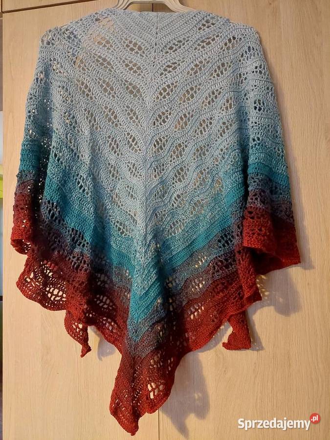 Chusta wykonana na szydełku RĘKODZIEŁO Bydgoszcz