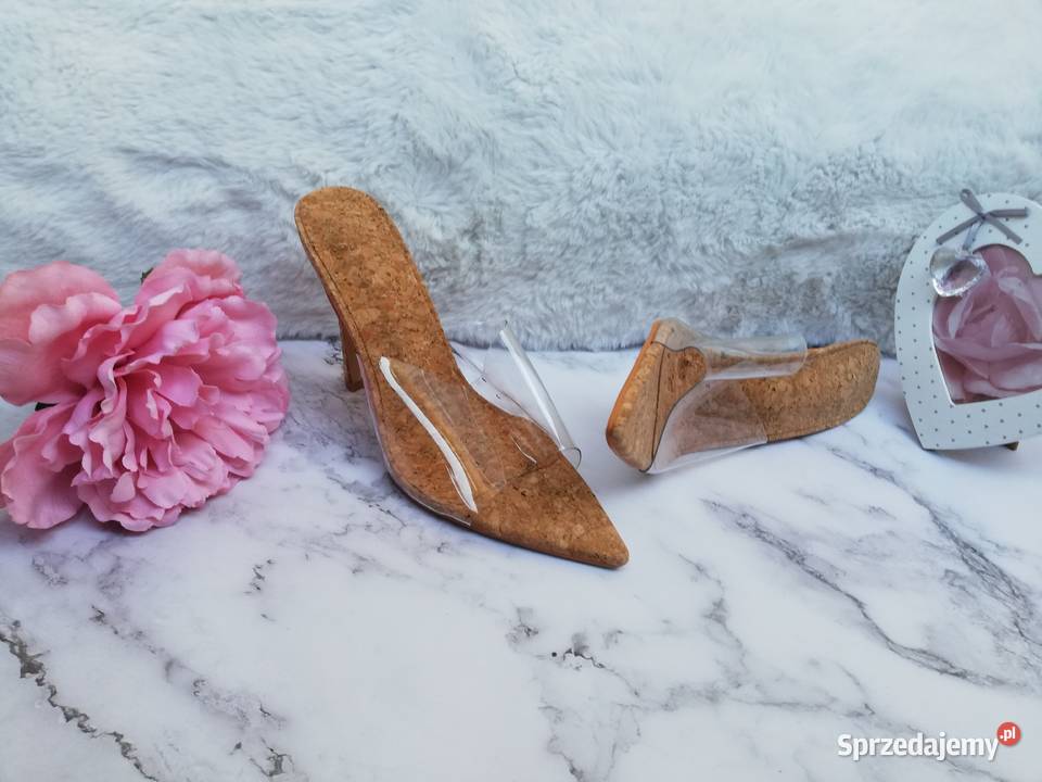 szpilki transparentne klapki korek inna Warszawa