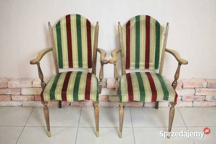 Komplet restauracyjny stół fotele lite drewno 25 Góra