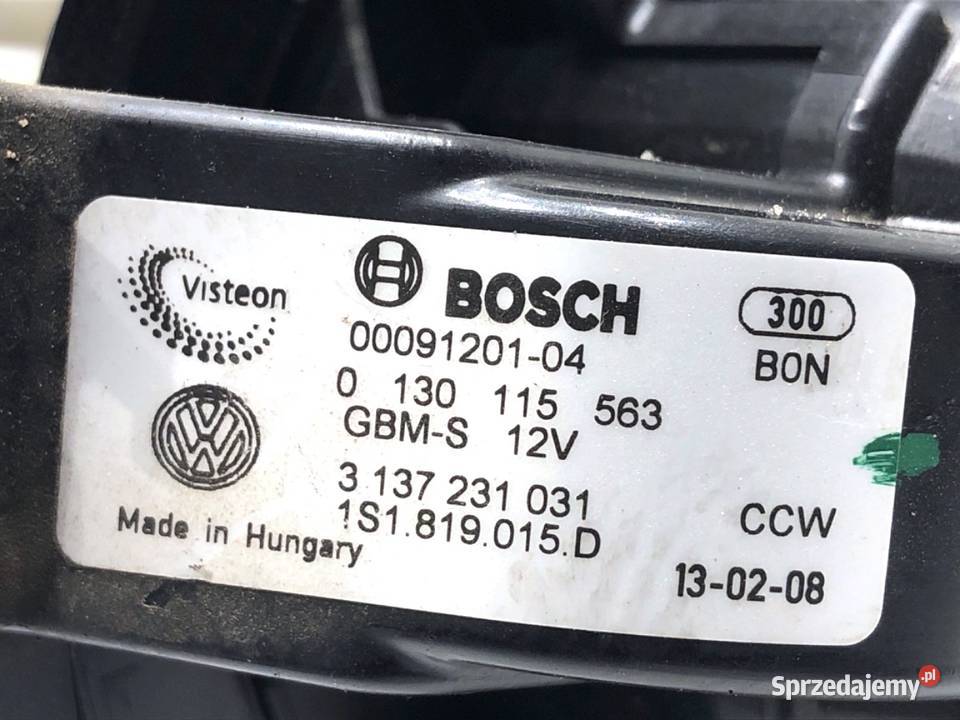 DMUCHAWA NAWIEWU VW UP 1S1819015D WENTYLATOR