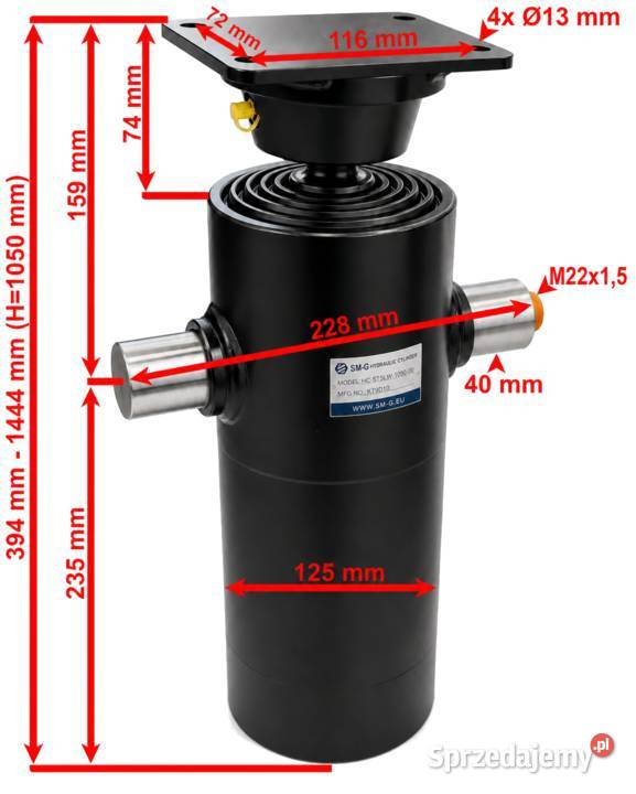 SIŁOWNIK Hydrauliczny Przyczepy ST5 1050 LW 10T Hydraulika sprzedam
