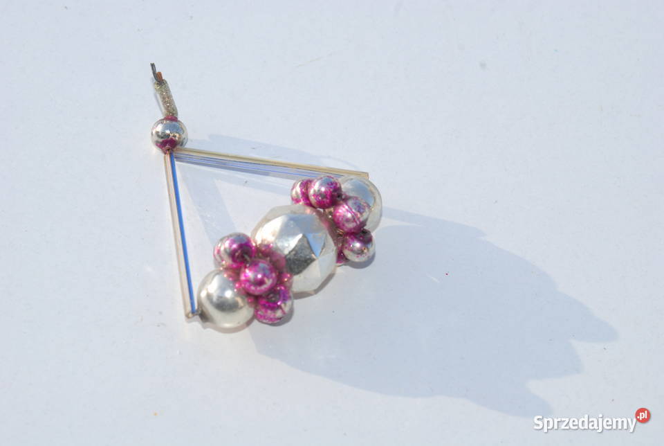 Stara ozdoba choinkowa ręcznie wykonana