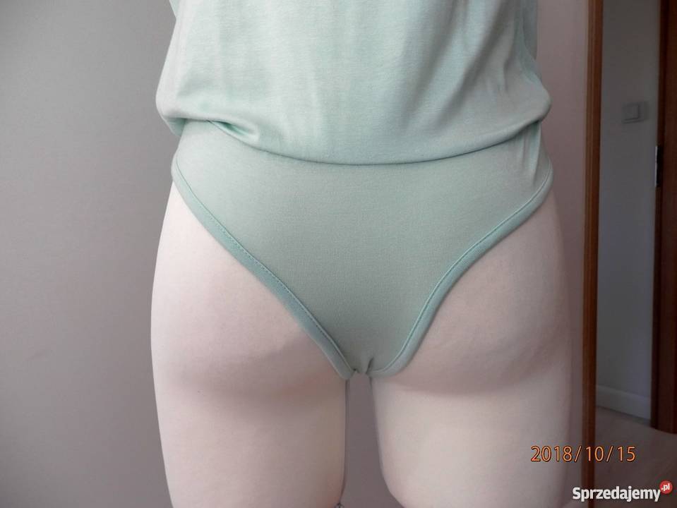 Bluzka Body Niebieska Asymetryczny Przód Top niebieski Łomża sprzedam