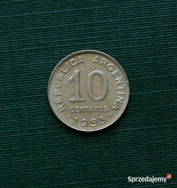 ARGENTYNA 10 centavo 1953r Gliwice