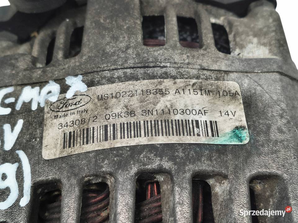 ALTERNATOR Ford Focus MK2 Fiesta 14 16 105A Chełm
