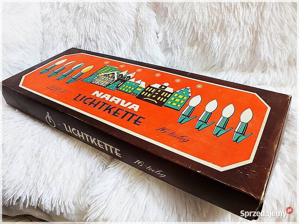 Kultowe lampki choinkowe Świeczki 16 z PRL w Dekoracje świąteczne Żary