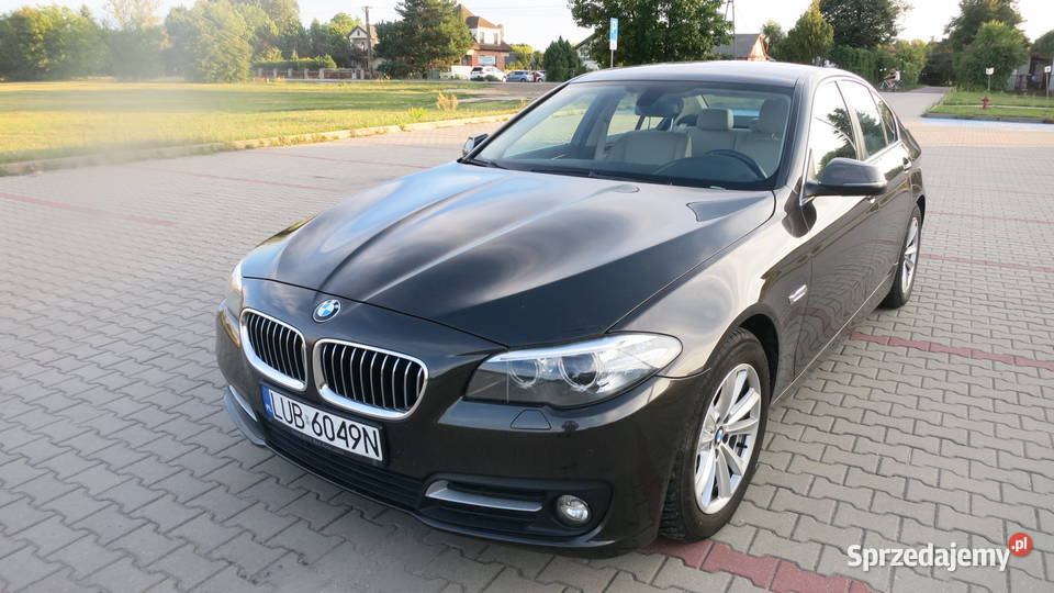 BMW 5 F10 lift 518d super stan serwis brązowy