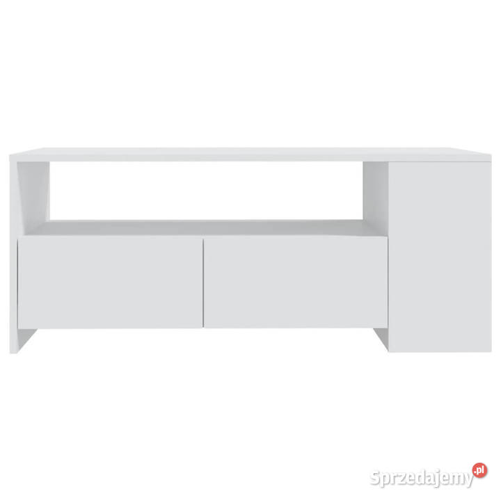 Stolik kawowy biały 102x55x42 materiał sprzedam