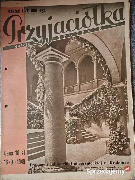 Stare gazety Przyjaciółka 1949 r Jaworzno