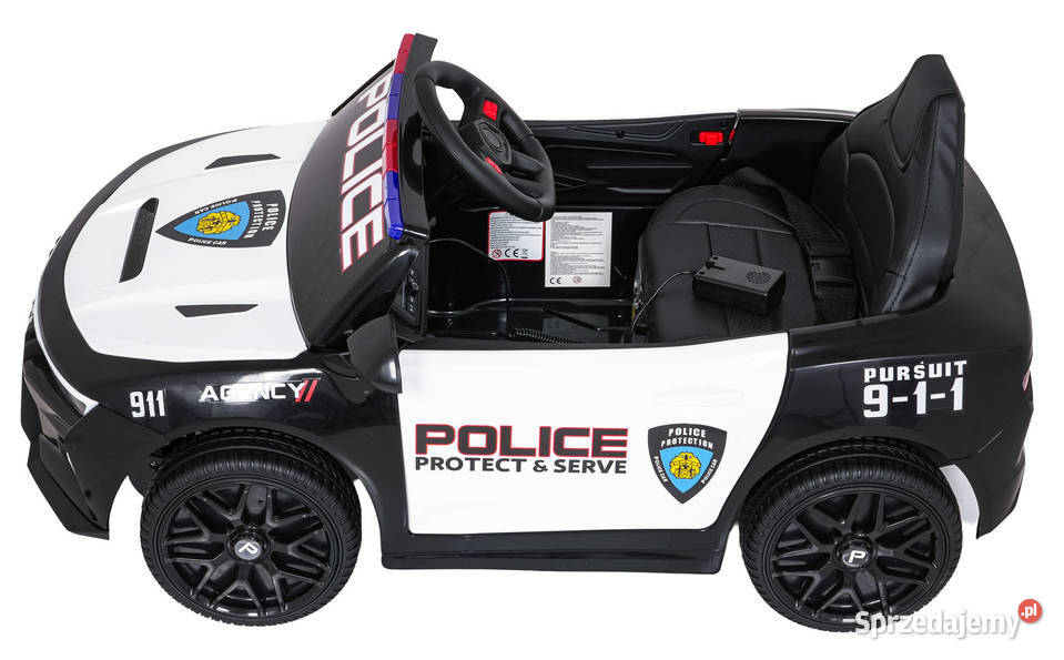 Pojazd Policja 911 Agency Czarny 10.7kg Łopuszno