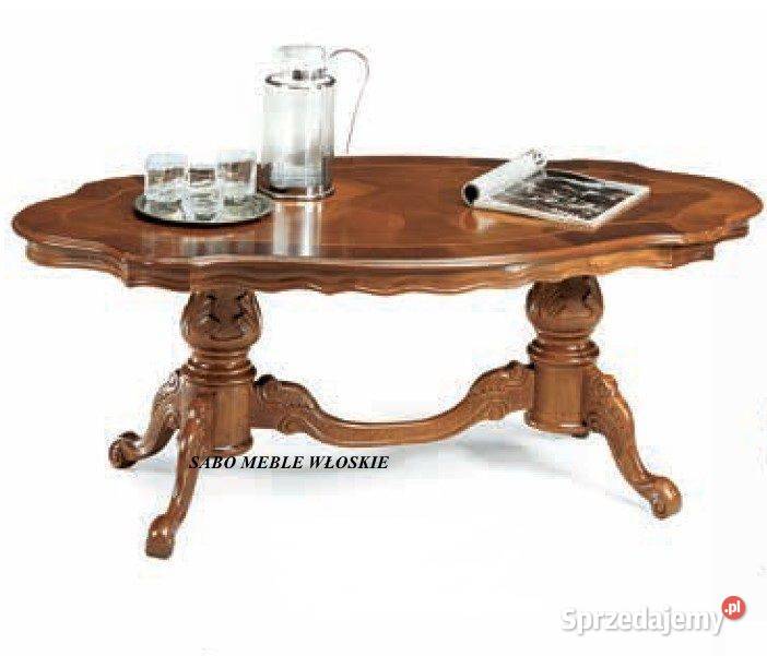 Ława klasyczna stylowa na dwóch nóżkach