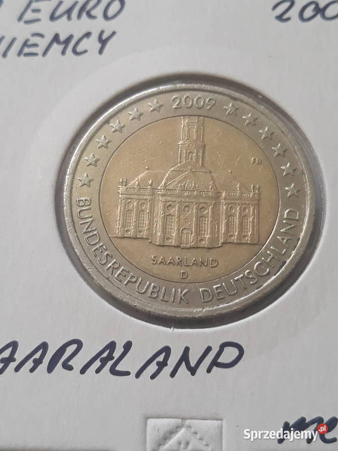 2 Euro Niemcy Saaraland 2009 rmen D Numizmatyka Konin