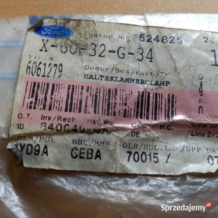 606127978TF9C334AC Zacisk przewodu wtryskiwacza małopolskie Kraków