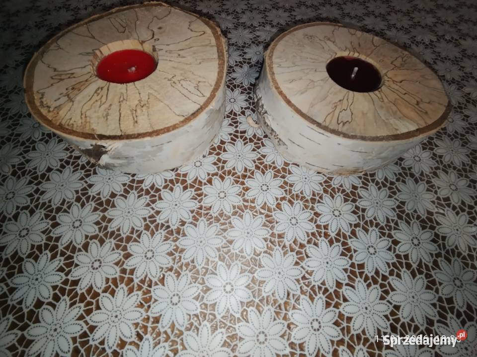 Świeczniki z brzozy