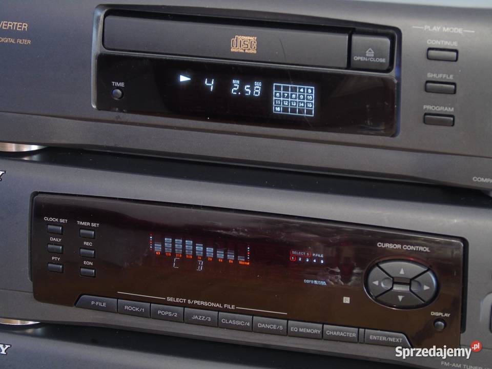 Wzmacniacz korektor graficzny tuner RDS i CD Jasło