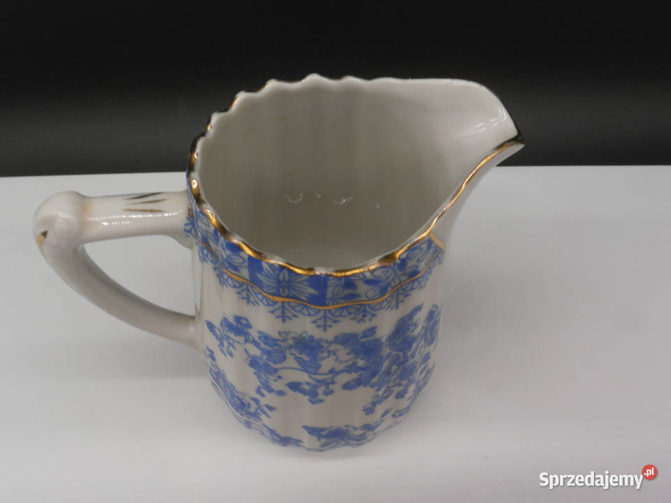 Dzbanek na mleko z porcelany China Blau