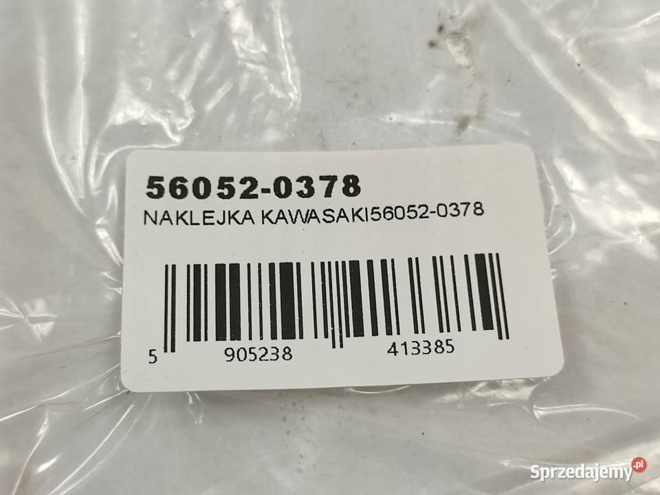 NAKLEJKA PŁYTKA RAMY LEWA KAWASAKI ZX1000D7F