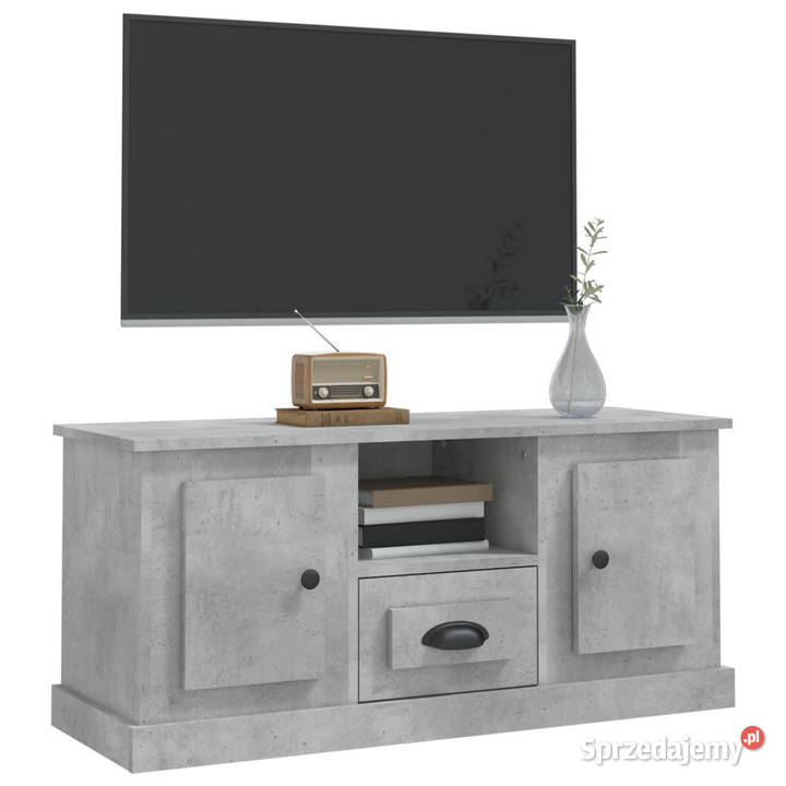 Szafka pod TV szarość betonu 100x355x45 WM816460 RTV Warszawa